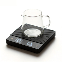 Balance à café numérique 0,1g avec minuteur, modes café multiples, pour café filtre et expresso, conversion multi-unités, fonction tare