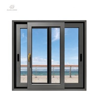 Das neu gestaltete doppels chichtige Glas-Energiespar-Schiebefenster aus Aluminium legierung