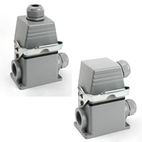 Connecteur industriel robuste BYLJQ HE-032 36 40 broches 16A 500V, prise mâle/femelle avec insert en cuivre et coque en aluminium pour alimentation PCB