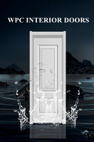 Puerta Interior Insonorizada de WPC de Estilo Europeo Minimalista Yingkang para Dormitorio, Puerta Interior Moderna de Material Compuesto