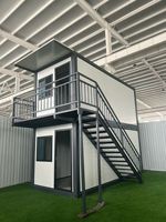 Maison conteneur préfabriquée de 20 pieds sur mesure, maisonnette modulaire portable