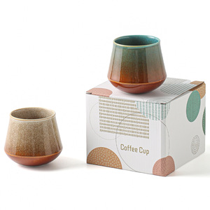 Tazza da Caffè in Ceramica di Lusso, Forma Trapezoidale, Cotta in Forno, Cambia Colore, Artigianale, Design Moderno e Minimalista - per Ufficio e Casa - Product Image 2