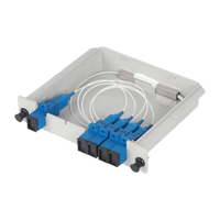 Diskon besar LGX SC APC UPC PLC kotak serat optik Mode tunggal FTTH pemisah optik kaset optimal untuk aplikasi FTTH