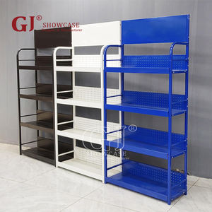 Étagère à huile de station-service en métal sur pied à 4 niveaux, personnalisée, pour l'affichage d'huile moteur de voiture, support pour huile lubrifiante <span class=keywords><strong>automobile</strong></span> - Product Image 1