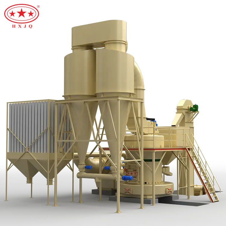 Hongxing Fine powder Grinding mill Whole Set Gypsum Powder Grinding Plant Production Line in India zhengzhou factory