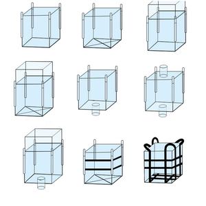 Nhà Máy Giá 100% PP số lượng lớn mở Top Jumbo tấn Túi 1000kg Công suất đáy phẳng vách ngăn thoáng khí fibc Lớn số lượng lớn Túi - Product Image 5