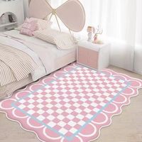 Cute Flower Design Faux Wool Carpets Decorative Carpets and Rugs Living Room Microfiber Cashmere Area Rug