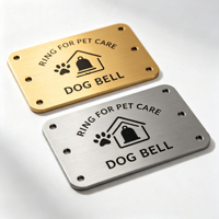 Panneau personnalisé en métal pour toilettes pour animaux de compagnie, plaque pour zone litière pour chat, panneau de signalisation pour toilettes pour animaux