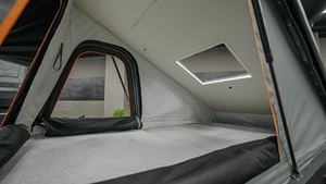 Aluminum Truck Bed with Hard & Rack Rooftop <b>Tent</b> for Pickup & Toyata Truck <b>Canopy</b> - Product Image 5