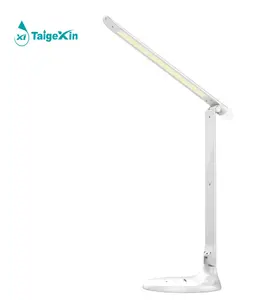 RTS Eye-caring desk lamp for office and home dimmable reading light LED table study lamp with warm night light