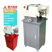 Machine automatique rotative de collage des bords de semelles intermédiaires SHENGDA pour la fabrication de chaussures, machines automatiques de distribution de colle pour les bords des semelles intérieures