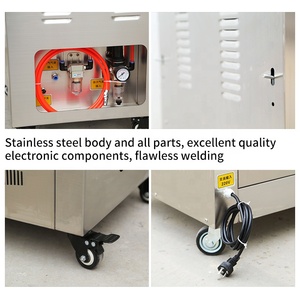 600YS Factory Outlet Automatic Pillow Quilts Air Compression Commercial Plastic Sealing Vacuum Packaging Machine With Work <b>Table</b> - Product Image 6