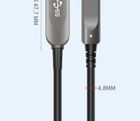 Câble Fibre Optique USB 3.2 USB-A vers USB-C AOC 50m 10 Gbit/s pour Ordinateur Portable, Appareil Photo, etc.