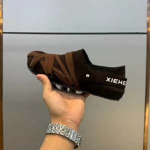 Mocassins pour hommes à bout rond, en PU, semelle en caoutchouc, doublure en peluche, chaussures décontractées toutes saisons - Product Image 5