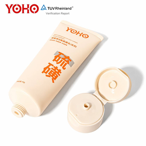 Tubo de Plástico Cosmético Ecológico Personalizado PCR con Tapa Abatible y Sello de Cola Ondulada para Envasado de Limpiador Facial - Product Image 3