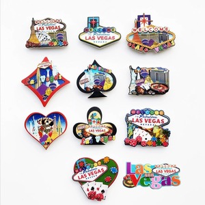 Aimant de réfrigérateur en résine sur le thème du casino de Las Vegas, souvenir touristique pour pays OEM/ODM, décoration maison et cuisine, cadeaux de mariage - Product Image 1