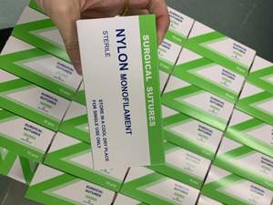 Suture chirurgicale résorbable PGA pour hôpital vétérinaire, 75 cm, 90 cm, 1/2 <span class=keywords><strong>cercle</strong></span>, pour coupe de réserve - Product Image 2