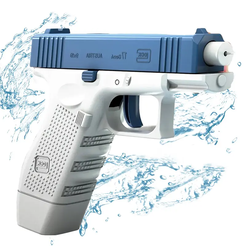 RTS Nova pistola de água Glock jogo de verão para crianças, pistola de água Glock mini pistola de água para praia, brinquedo de fogo contínuo Glock