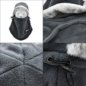 Women's Winter Warm Beanie Neck Warmer Face Mask Windproof Outdoor Riding Skiing 56-58cm 32cm Black Gray Khaki Off White - Product Image 4