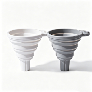 Silicone Folding Funnel Kitchen Mini Liquid Transfer Funnel Leak-Proof Expandable Household Oil Funnel - Product Image 1