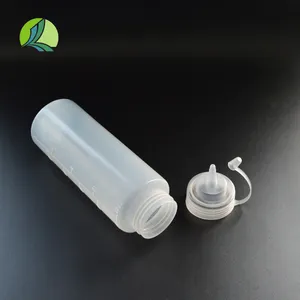 Hot Sell 500ml Clear Household White Squeeze Bottle 16oz Fill Squeeze Bottle Ldpe Ketchup Bottle