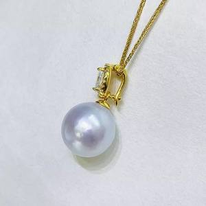 Accesorios de Perlas 31359DIY, Hebilla de Plata S925 para Colgante, Soporte Vacío para Cuentas de 9-13 mm, Colgante de Diamantes y Dijes para Collar - Product Image 2