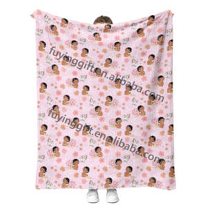 Fábrica al por mayor lindo dibujos animados Anime película mar princesa bebé niñas niños manta <span class=keywords><strong>de</strong></span> franela personalizada <span class=keywords><strong>de</strong></span> alta calidad mantas - Product Image 5