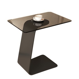 Table <span class=keywords><strong>console</strong></span> moderne minimaliste en acier et <span class=keywords><strong>verre</strong></span> de type C <span class=keywords><strong>Petite</strong></span> table à thé de luxe pour le salon Côté canapé pour <span class=keywords><strong>petite</strong></span> villa - Product Image 4