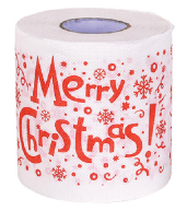 Papier toilette en pâte de bois vierge à 100%, papier toilette pour salle de bain, papier toilette personnalisé imprimé pour Noël - Product Image 5