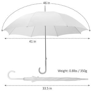 Parapluie transparent à ouverture manuelle semi-automatique, personnalisable avec logo, pour mariages et événements extérieurs – Cadeau promotionnel du fabricant - Product Image 6