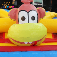 Château gonflable pour enfants WINSUN, modèle singe, 5x4m, respectueux de l'environnement, pour les fêtes d'enfants dans la cour