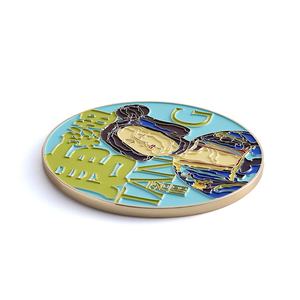 Chinese Design Travel Souvenir Gift Soft Enamel Custom Logo Single Side Metal Pocket <b>Mirror</b> - Product Image 4