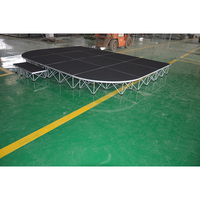 Étape d'intérieur d'étape de concert de systèmes flexibles d'étape pour des événements avec des escaliers et des jupes