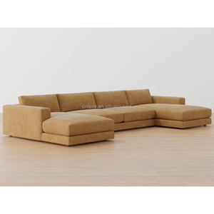 FERLY 2024 nuevos muebles de sala de estar conjunto de sofá sala de estar sofá Seccional de cuero genuino - Product Image 2