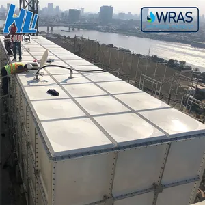 Factory Price SMC GRP Sectional Water Storage Tank 50000 Liter Irrigation Agriculture GRP FRP Water Tank Price