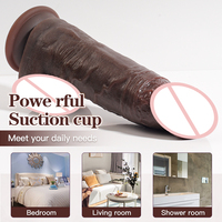 Dildo de 8,46 pouces noir, simulation réaliste, pour stimulation de la prostate et du point G, jouet sexuel pour femmes et hommes