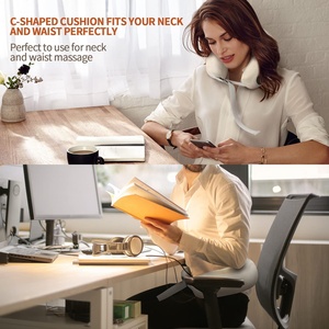 Neck <b>Pillow</b> Travel <b>Pillow</b> Cordless Neck Rechargeable Inflatable <b>Pillow</b> Travel Electric <b>Massager</b> - Product Image 4