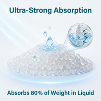 Arena para Gatos de Gel de Sílice Biodegradable y Ecológica, Se Puede Descargar por el Inodoro, Cambio en 7 Días, Sin Recogida Diaria, Poderosa Absorción, Mezcla Azul Cristal