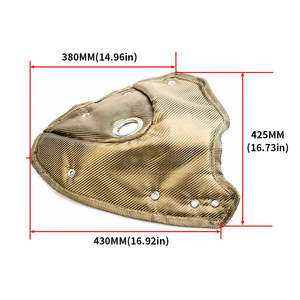 غطاء توربين حماية حماية من الحرارة لسيارات ميني كوبر S R55 R56 R57 R58 R59 1.6 N14 N18 - Product Image 3