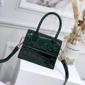 Mujer retro de cuero de la pu <span class=keywords><strong>mango</strong></span> superior patrón de cocodrilo hombro de la cadena bolso <span class=keywords><strong>bandolera</strong></span> mini bolsas mujeres - Product Image 4