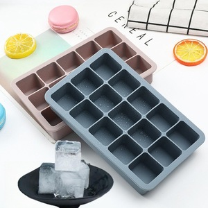Bandeja de hielo cuadrada duradera de 15 cámaras de silicona de grado alimenticio resistente al calor antiadherente whisky ecológico reutilizable <span class=keywords><strong>Mini</strong></span> bandeja de cubitos de hielo - Product Image 5