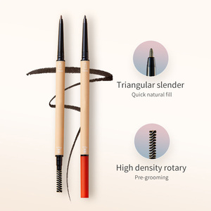 <span class=keywords><strong>Crayon</strong></span> à <span class=keywords><strong>sourcils</strong></span> ultra fin 3D à double embout, longue tenue, imperméable, minéral, avec logo personnalisé pour marque privée - Product Image 3