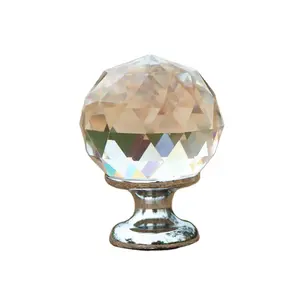 kim cương knobs cho tủ Suppliers-Pha Lê Ngăn Kéo Tủ Knob Diamond Crystal Glass Knob Xử Lý 30Mm Thích Hợp Cho Tủ Quần Áo Nhà Bếp Tủ Quần Áo
