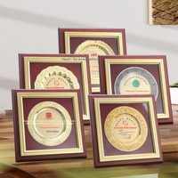 Médailles personnalisables en MDF et aluminium avec gravure laser en feuille d'or, design animal, pour la publicité d'entreprise, cadeaux promotionnels