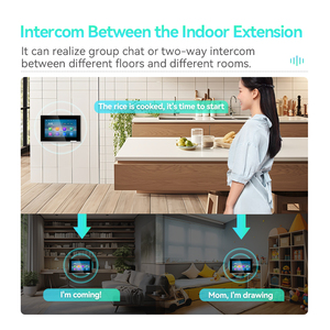 Chuông Cửa Màn Hình Cảm Ứng HD V50 7 Inch Hệ Thống Liên Lạc Video Wifi Với Chức Năng Chuông Cửa Thứ Cấp Điều Khiển Truy Cập Với Tuya Thông Minh - Product Image 4