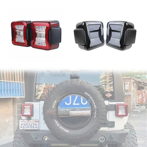 ไฟท้ายรถยนต์ LUMA รุ่นใหม่ 4x4 สีแดงและสีรมควัน สำหรับรถจี๊ปแรงเลอร์ JK ปี 2007-2017 อัพเกรดเป็นรุ่น <span class=keywords><strong>JL</strong></span> - Product Image 1