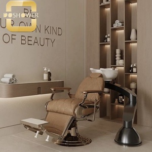 Bellezza soggiorno massaggio Shampoo tavolo per testa curva Spa Shampoo letto con lavandino in ceramica bianca sedia Shampoo - Product Image 5