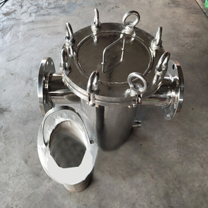 60 Mikron <span class=keywords><strong>T</strong></span> Tipi Paslanmaz Çelik 304/316 Yüksek Debili Sepet Süzgeç Filtre Gövdesi Sıvı Gaz Filtrasyonu için ISO9001 - Product Image 4