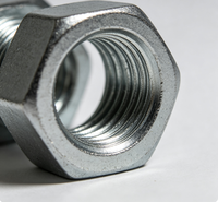 Écrou hexagonal en acier au carbone galvanisé, acier inoxydable, sur mesure OEM, brochage haute résistance à la traction pour la construction de machines