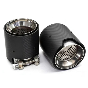 Puntas de Escape de Fibra de Carbono <span class=keywords><strong>M</strong></span> <span class=keywords><strong>Performance</strong></span> para <span class=keywords><strong>BMW</strong></span> Serie 2/3/4/5, Compatibles con el Logotipo <span class=keywords><strong>M</strong></span> - Product Image 4